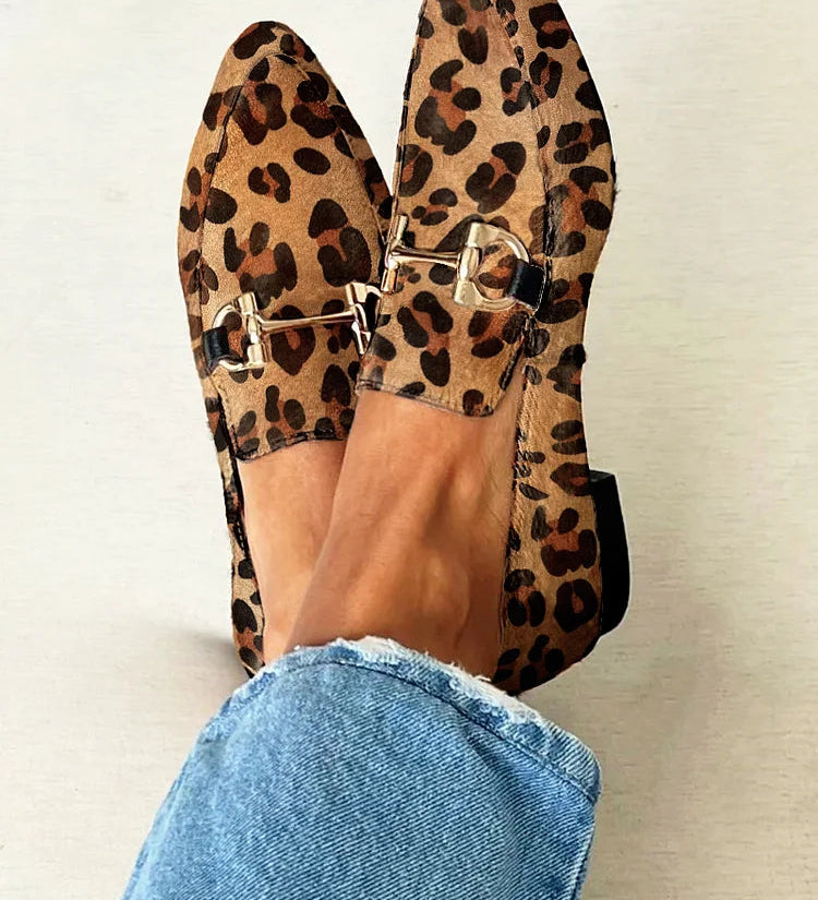 Gia | Mocassins Léopard Chic