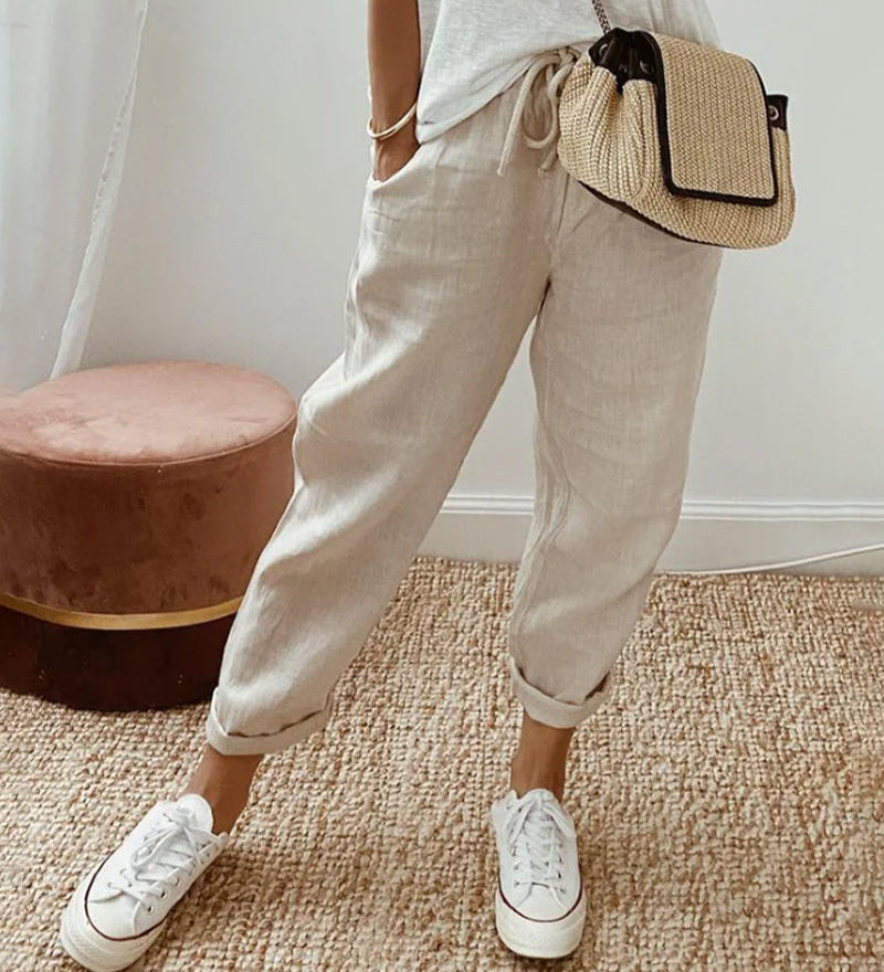Céleste | Pantalon Fluide Confort Élégant