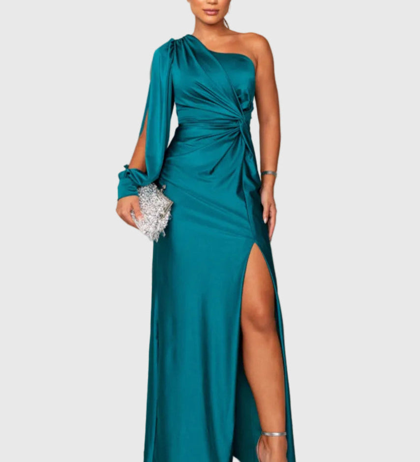 Melyssa | Robe de Soirée Maxi Raffinée et Fluide