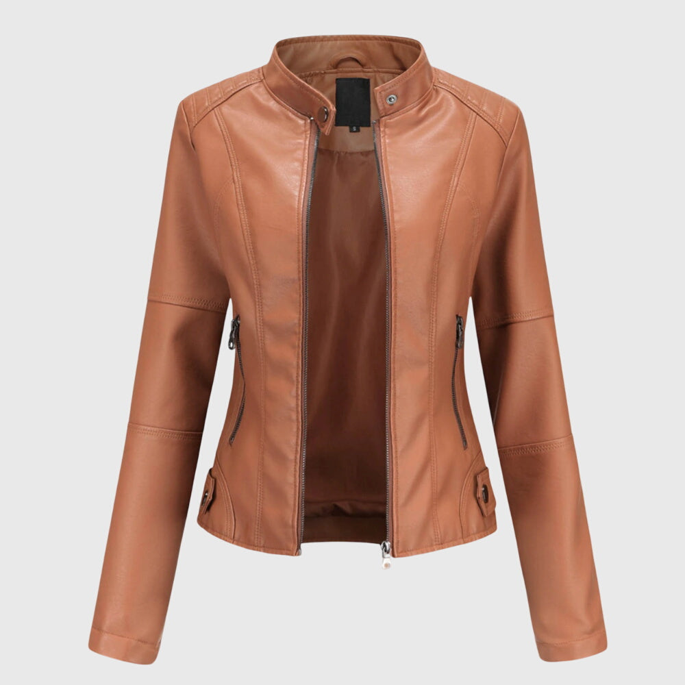 Giorgina™ | Veste en Cuir Raffinée pour Femmes