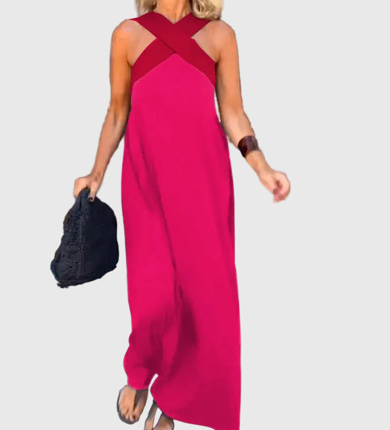 Elena | Robe Maxi Fluide Raffinée
