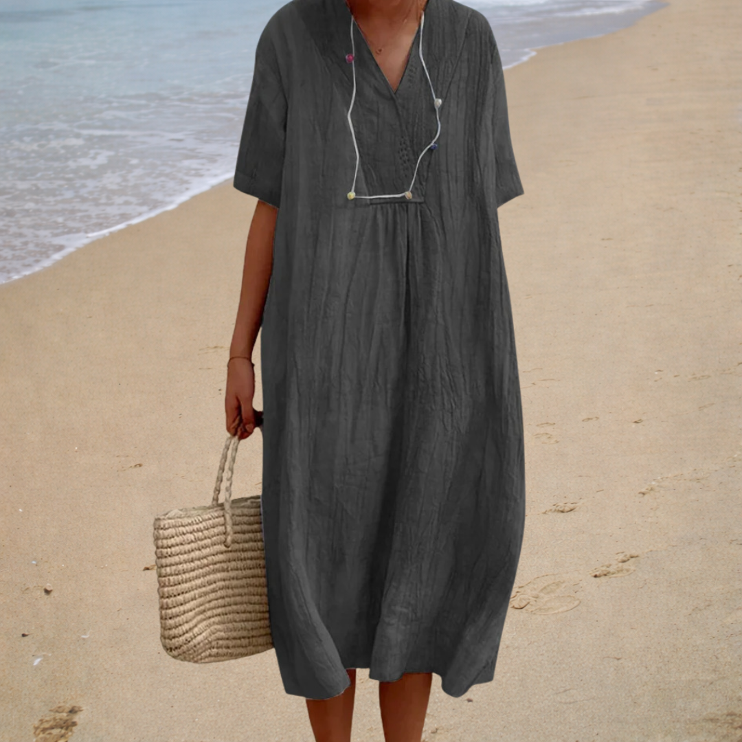 Yvonne | Robe d'Été Multi-Coloris Confortable