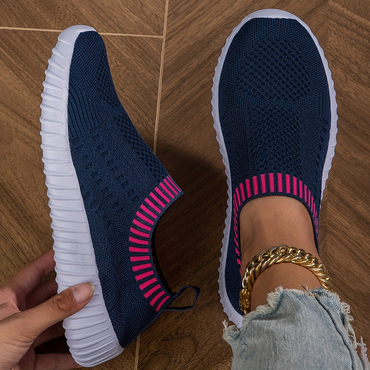 Baskets chaussettes légères antidérapantes