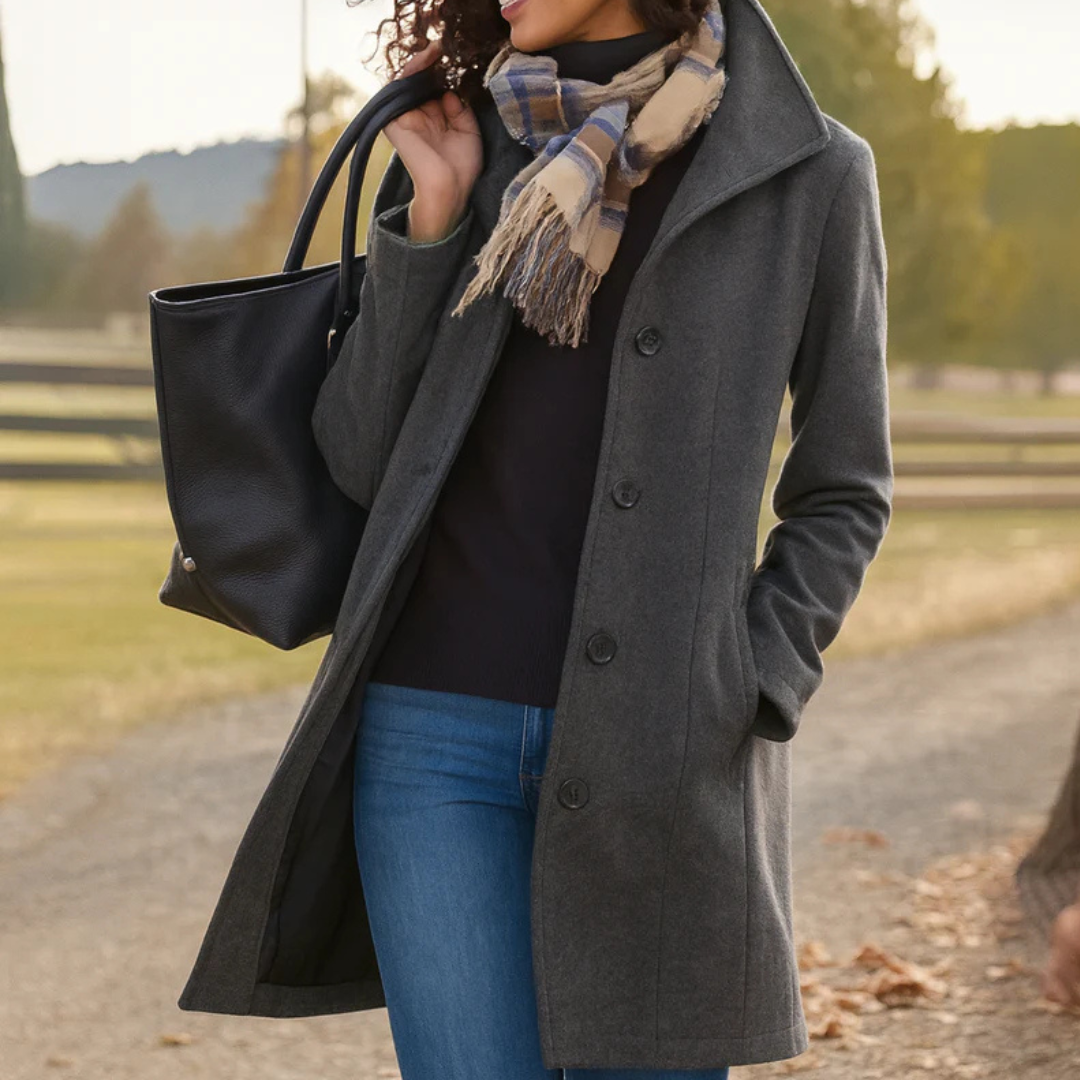Aurora | Manteau Chic à Un Bouton