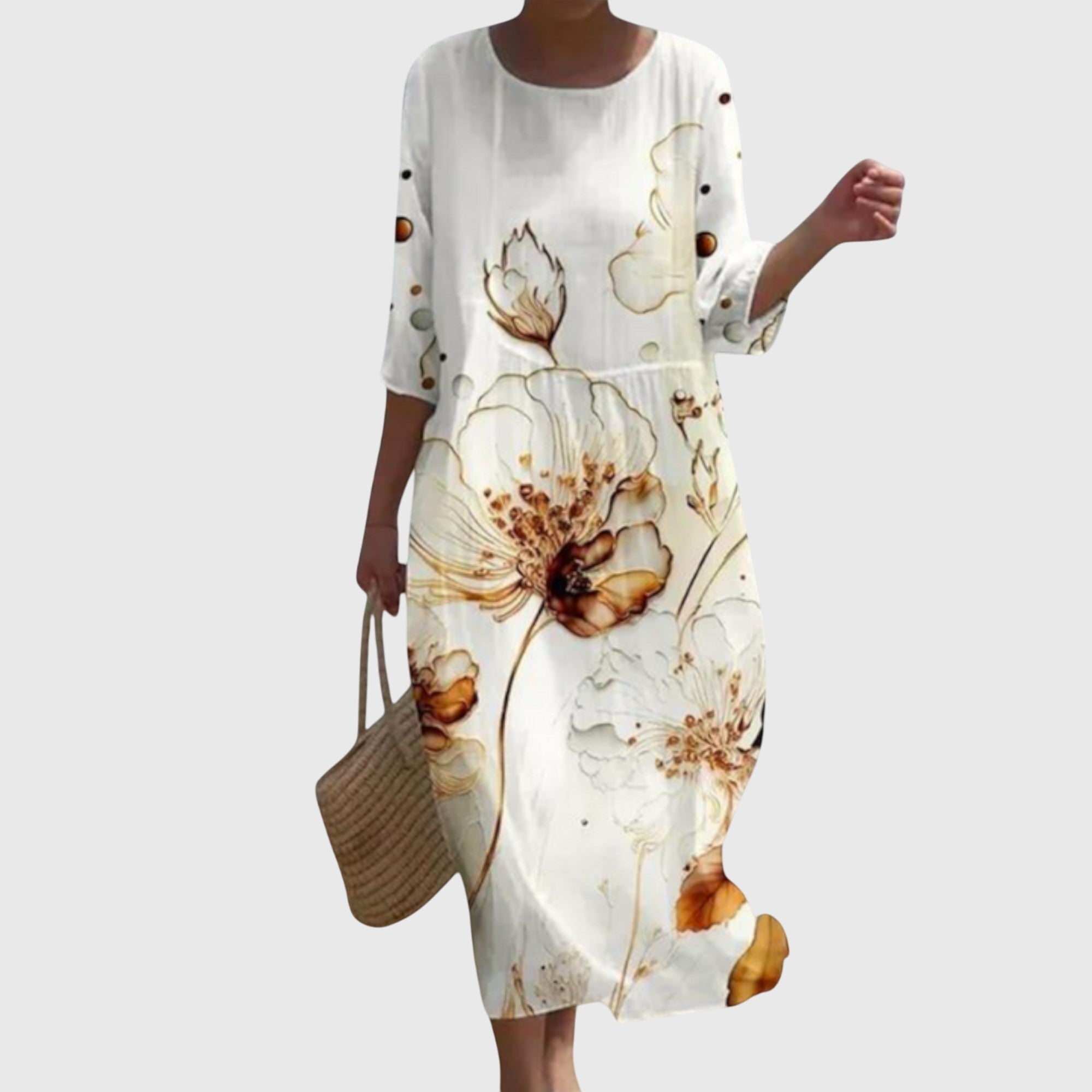 Hayley™ | Robe Maxi Fleurie Raffinée