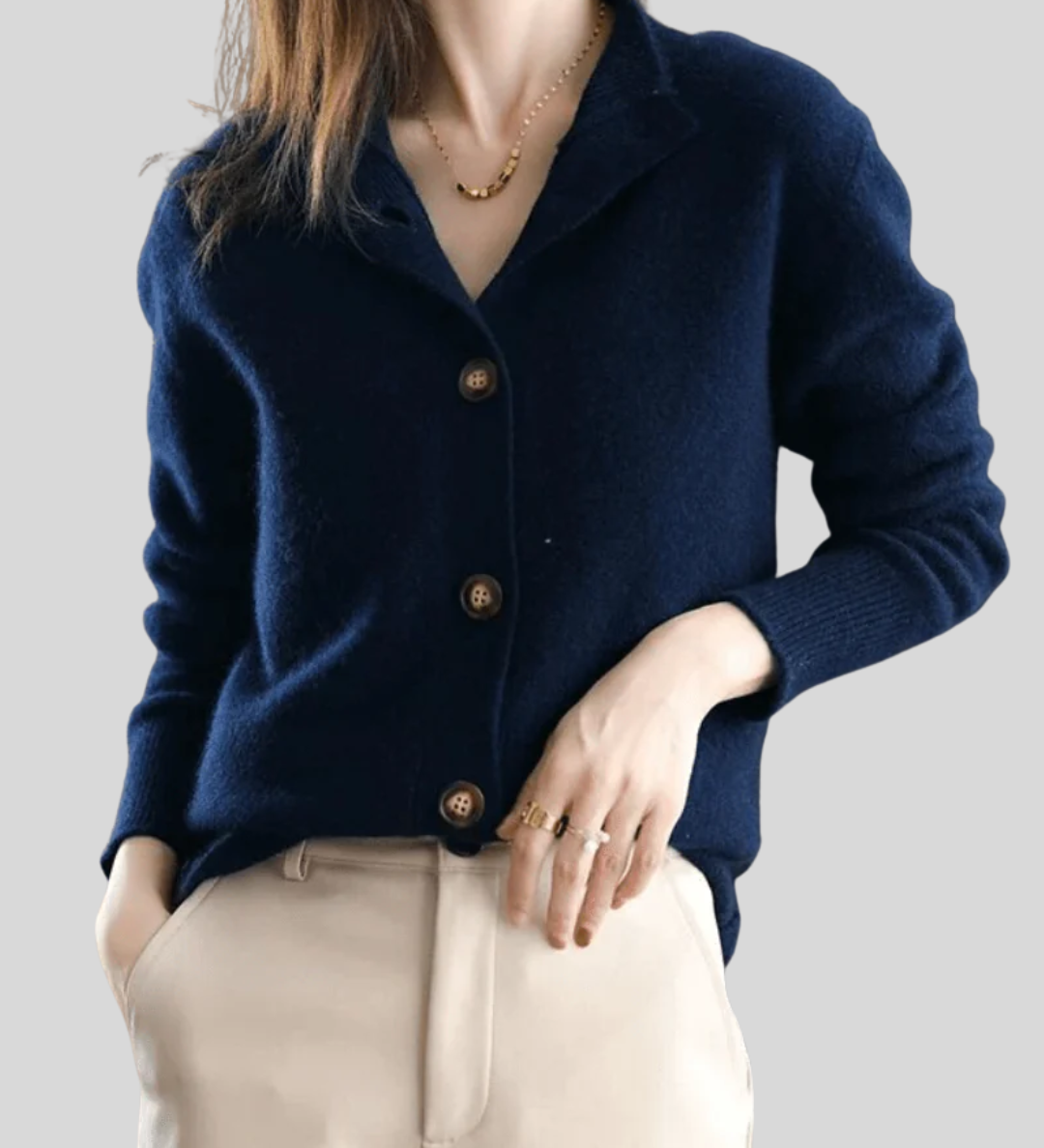 Claire | Cardigan Cachemire Style Vintage