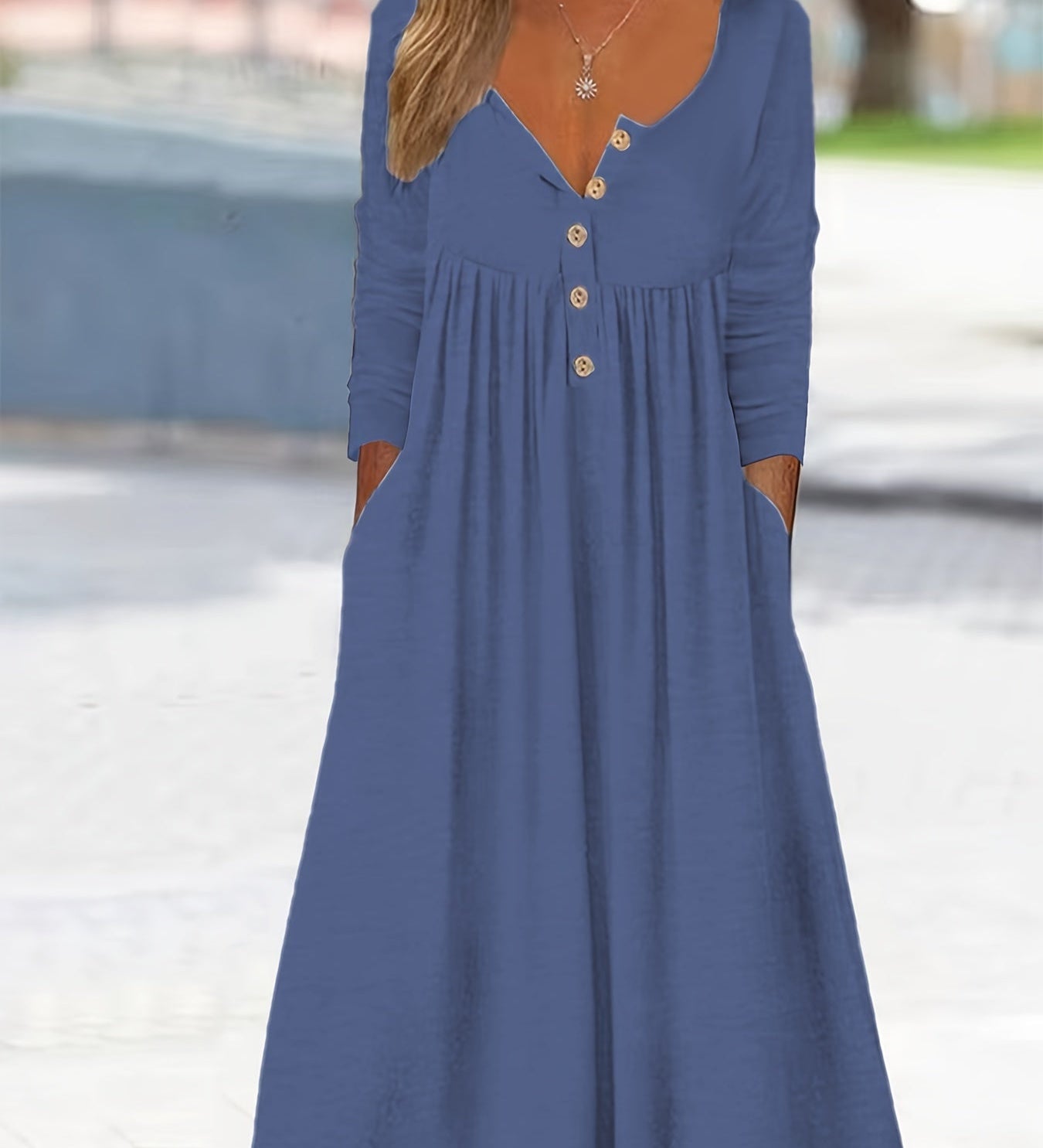 LARA | ROBE MIDI BOUTONNÉE DEVANT