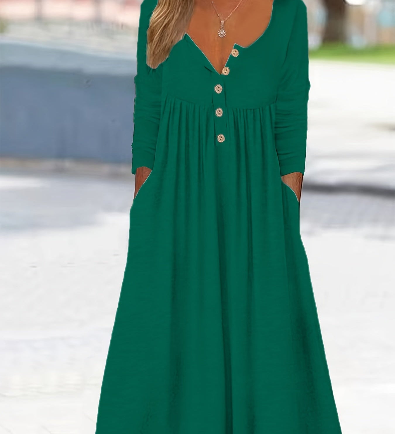 LARA | ROBE MIDI BOUTONNÉE DEVANT