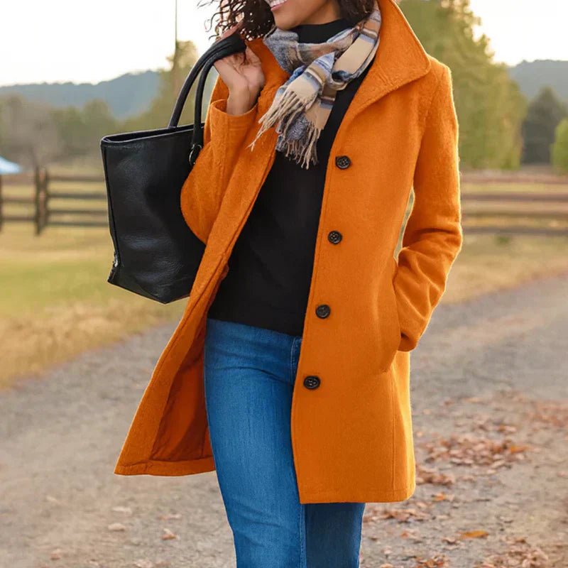 Aurora | Manteau Chic à Un Bouton