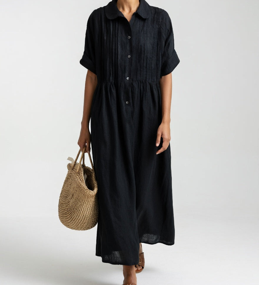 Lysandra™ — Robe d'Été chemise fluide estivale
