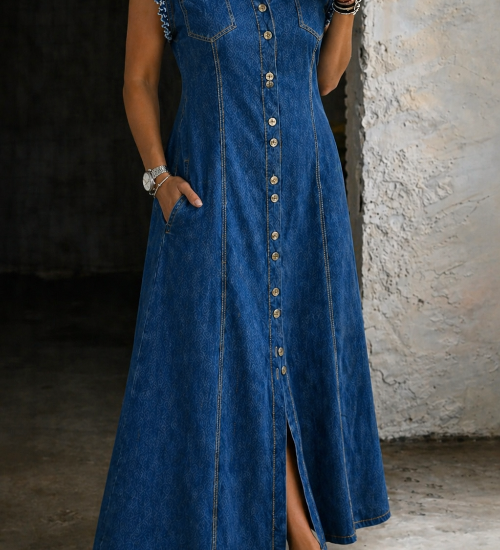 Leonor - Robe en Jean Grande Taille