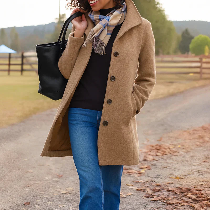 Aurora | Manteau Chic à Un Bouton