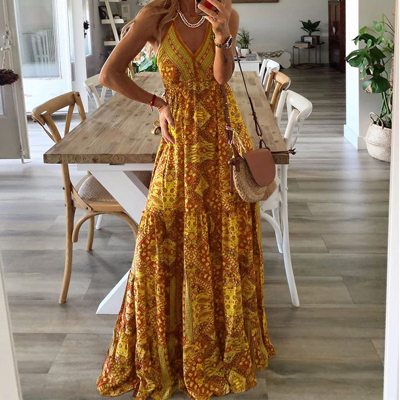 Gweneth - Robe sans manches Boho