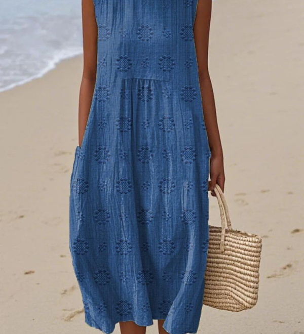 Sara - Robe Midi Légère Élégante