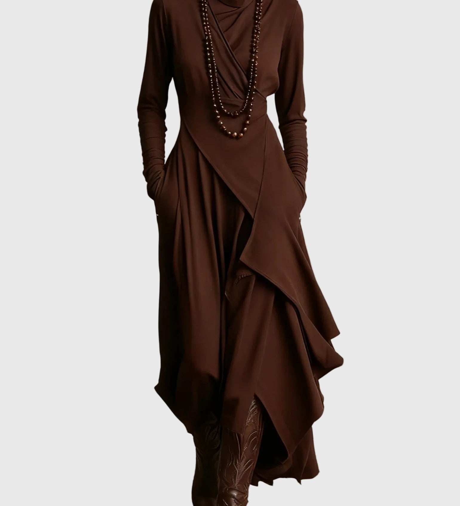 Violet | Robe Maxi Drapée