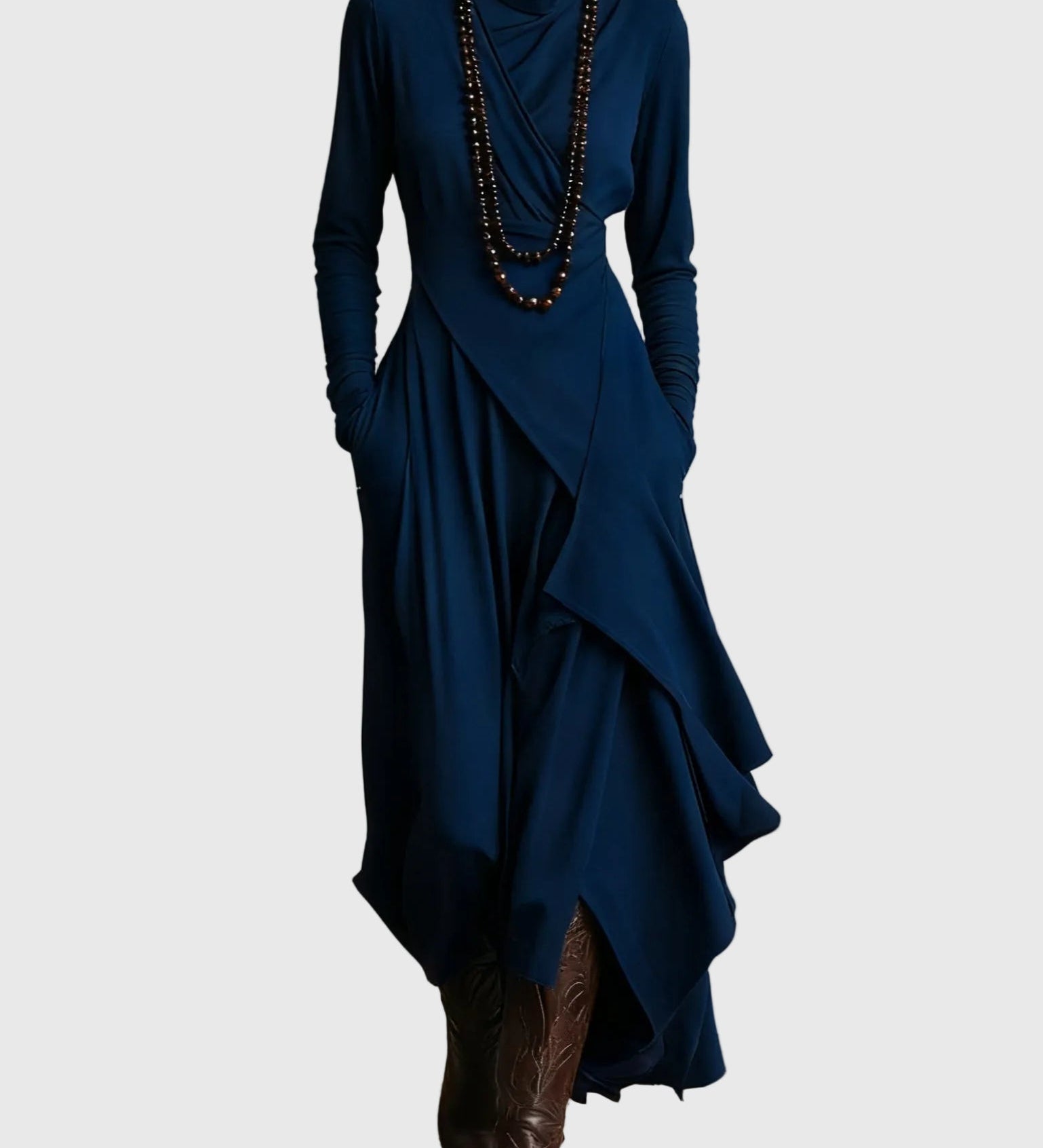 Violet | Robe Maxi Drapée