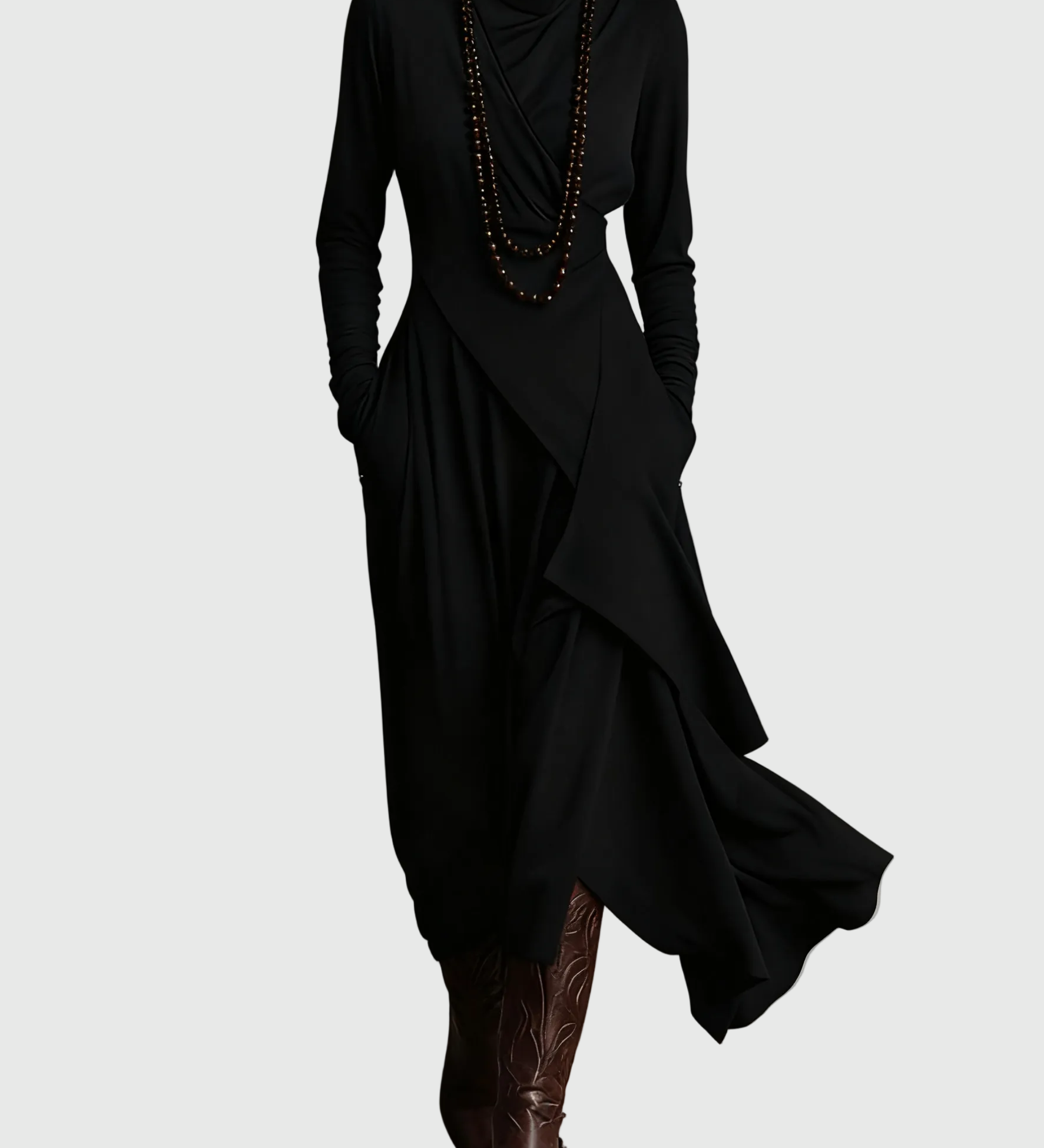 Violet | Robe Maxi Drapée