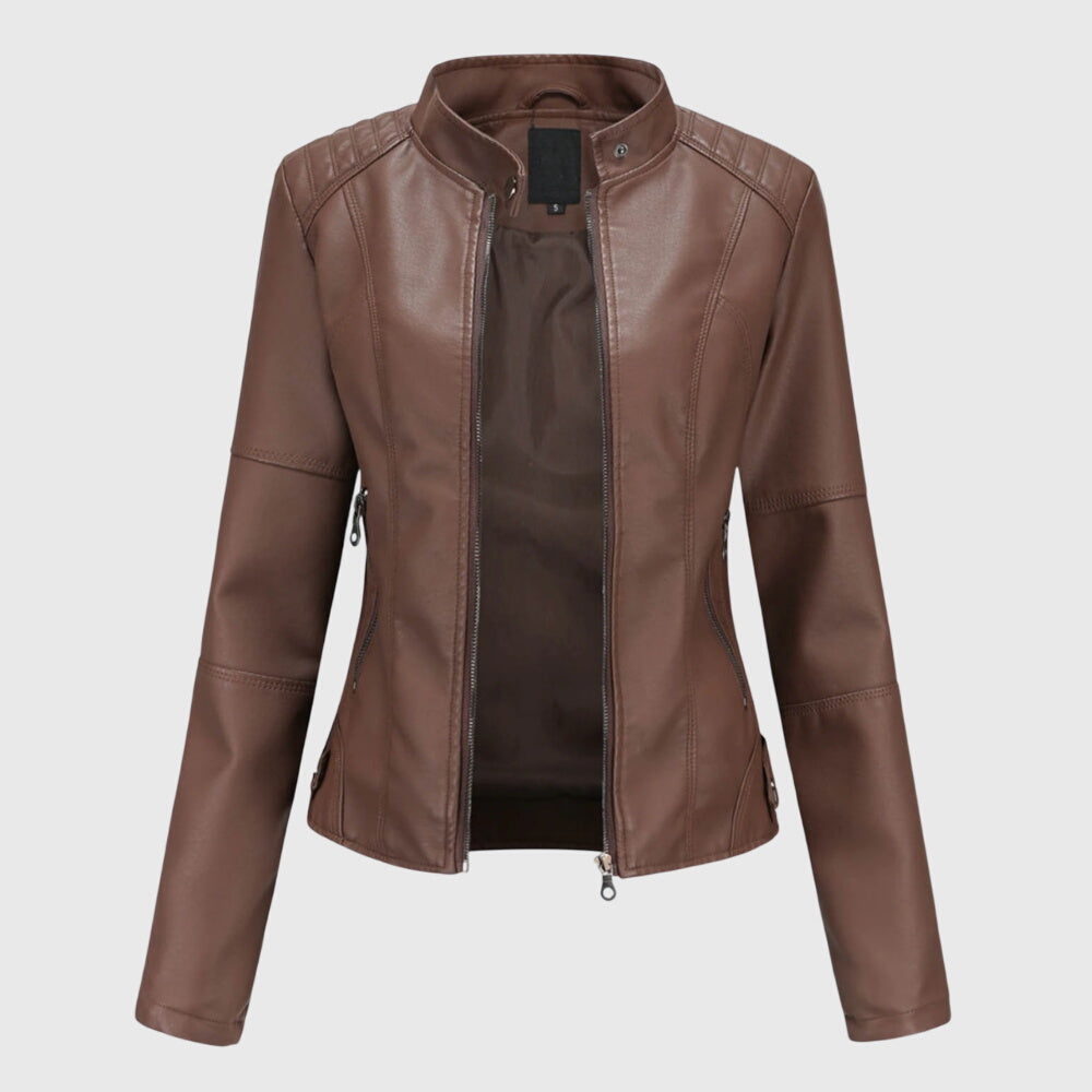 Giorgina™ | Veste en Cuir Raffinée pour Femmes
