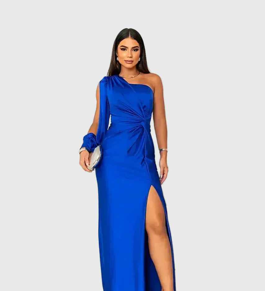 Melyssa | Robe de Soirée Maxi Raffinée et Fluide
