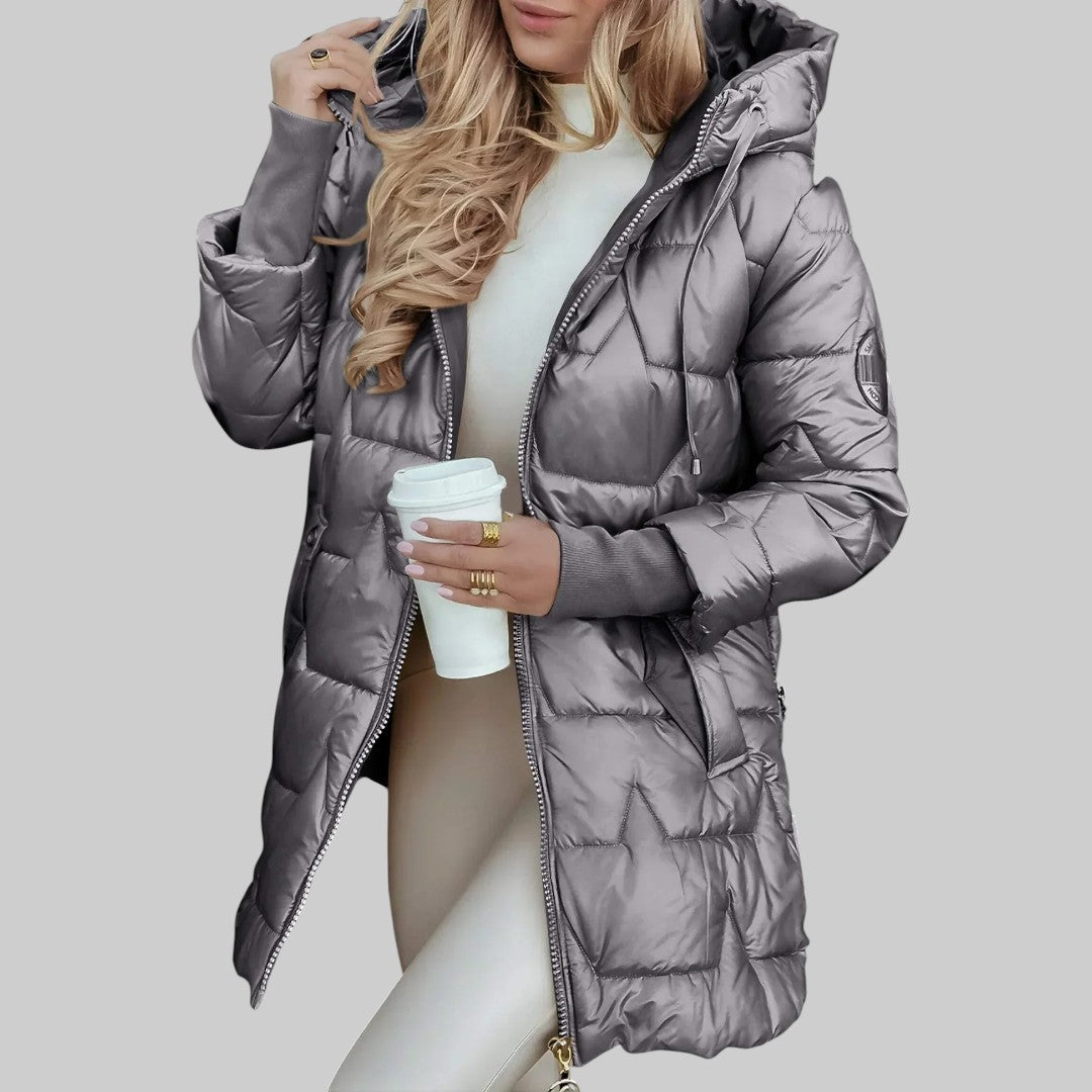 Cecilia | Manteau Automnal Chic à Capuche