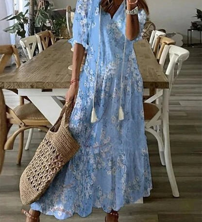 LUNA | ROBE MIDI STYLE BOHÈME DOUCE