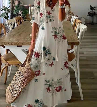 LUNA | ROBE MIDI STYLE BOHÈME DOUCE