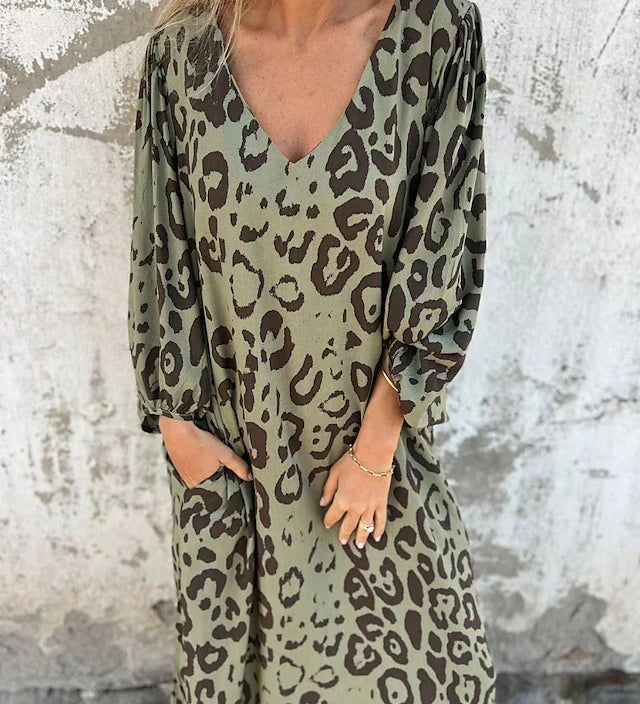 Jessa - Robe Maxi Imprimé Animal